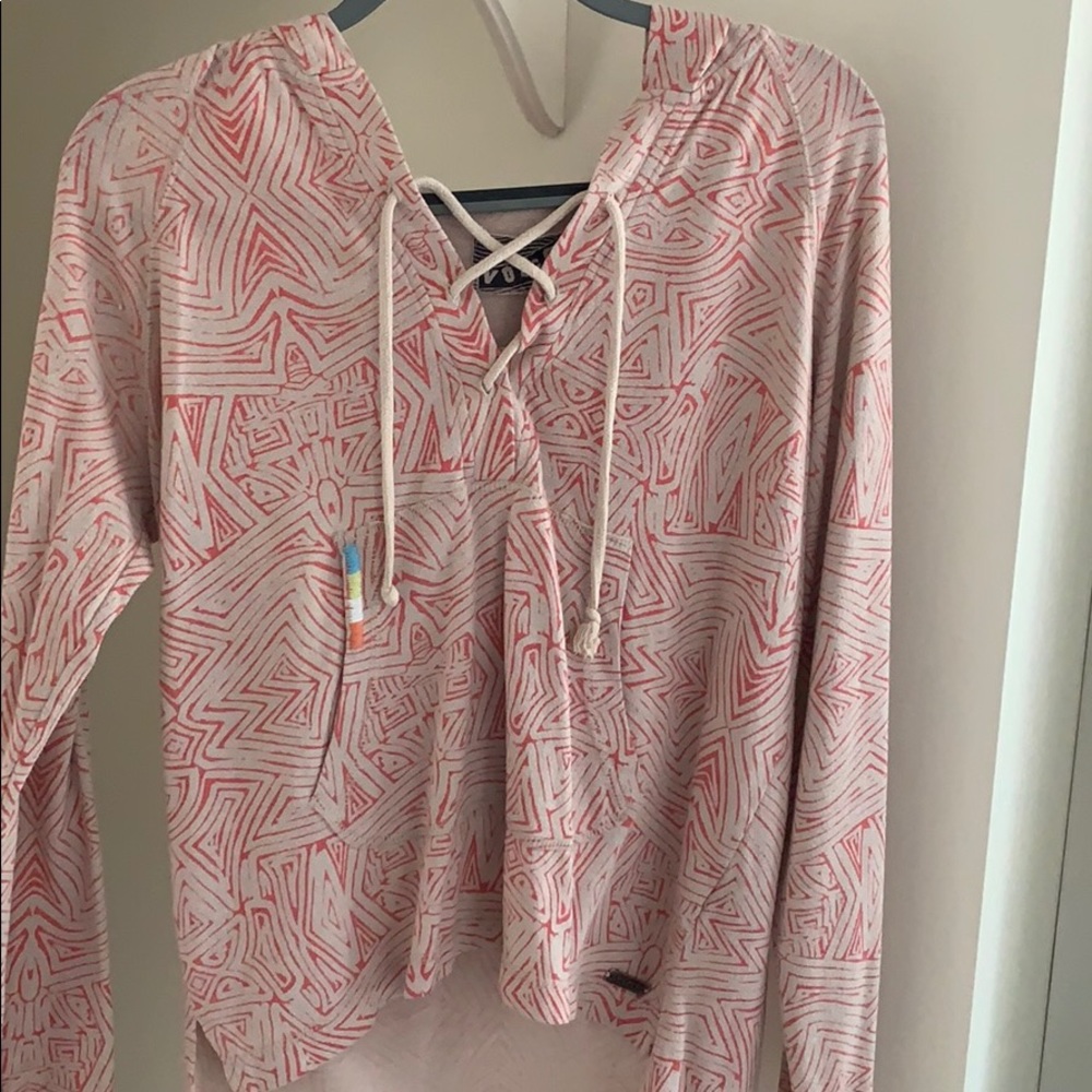 Tie up lightweight sweatshirt